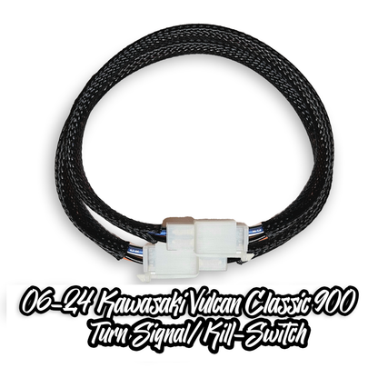 '06-'24 Kawasaki Vulcan 900 Turn Signal/Kill Switch Wire Extension Harness